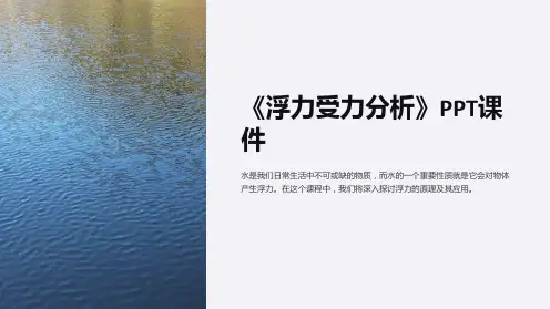 《浮力受力分析》课件