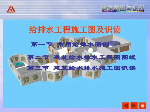 给排水常用图例及施工图识读,58页PPT