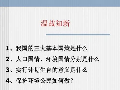 实施可持续发展战略PPT