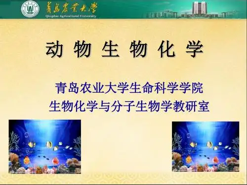 动物生物化学-绪论