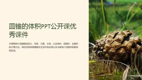 圆锥的体积公开课优秀课件