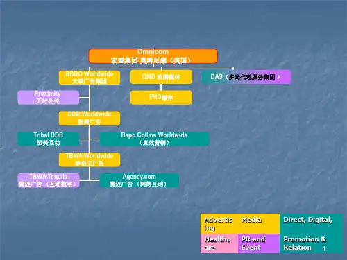 4A广告集团组织架构ppt课件