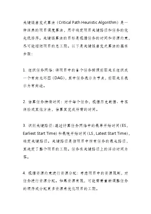 关键链启发式算法