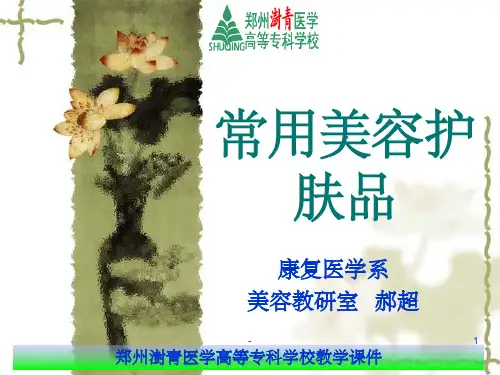 常用美容护肤品 ppt