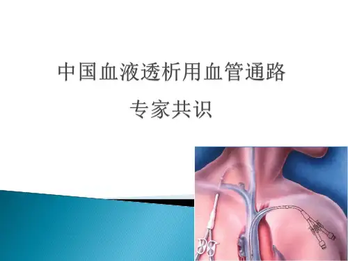 2019-2020年整理中国血液透析用血管通路专家共识1汇编