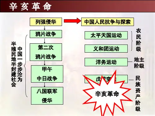 岳麓版高中历史必修一第四单元第15课  辛亥革命  课件.(共28张PPT)(优秀版)