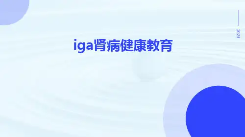 IgA肾病健康教育