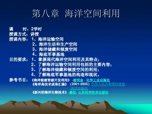 《海洋空间利用》PPT课件