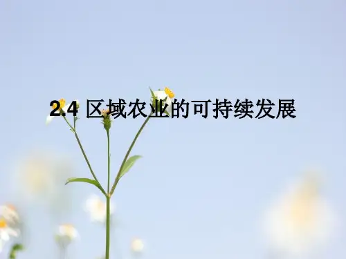 区域农业的可持续发展PPT教学课件