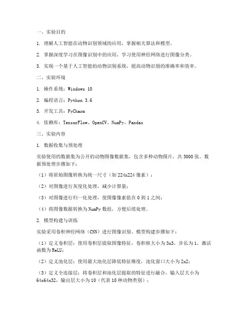 人工智能的实验报告