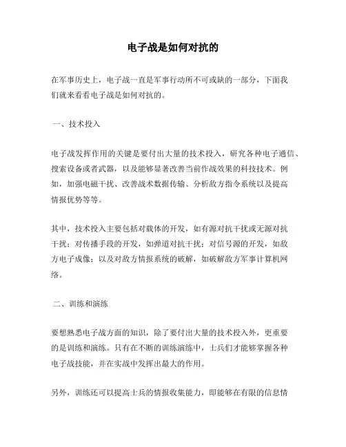 电子战是如何对抗的