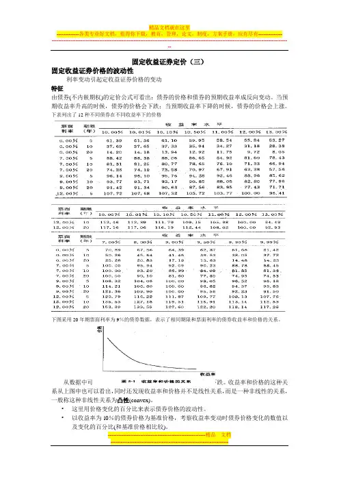 固定收益证券定价(第五讲)