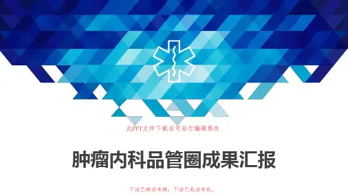 神经内科品管圈PPT成果汇报