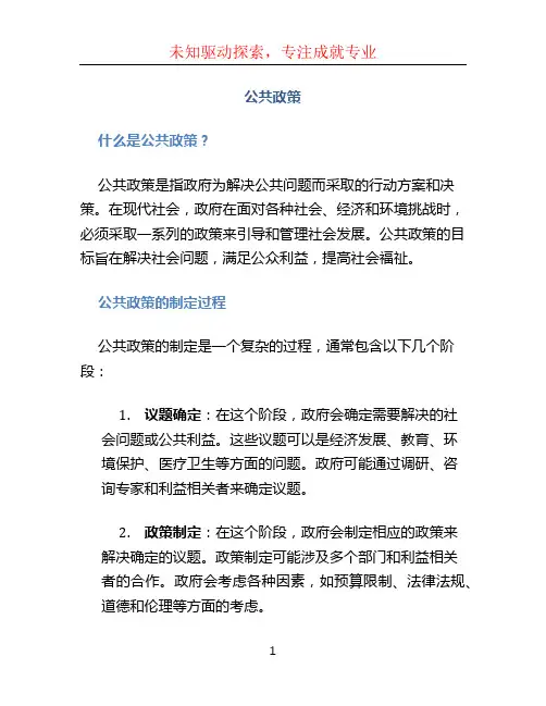 公共政策文档