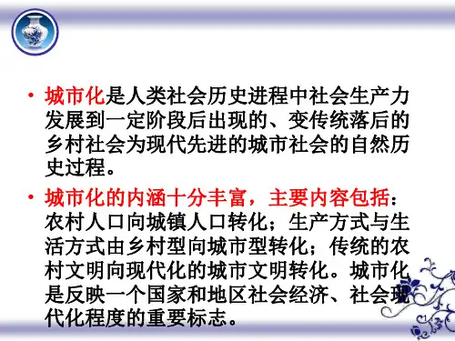 高三历史复习城市化专题ppt课件