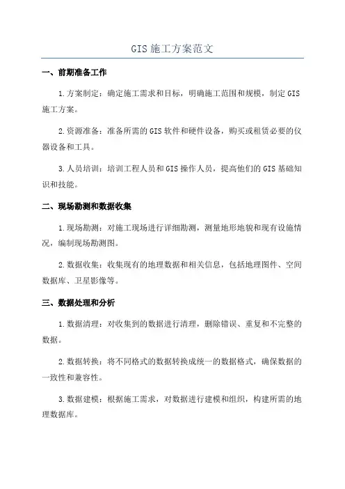 GIS施工方案范文