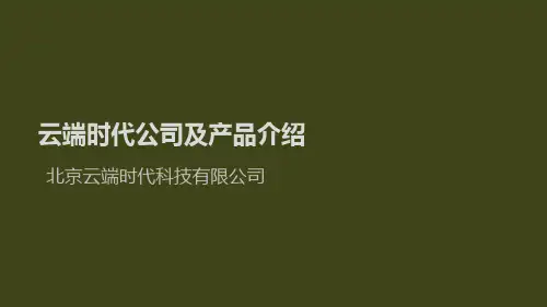 云端时代公司以及产品介绍