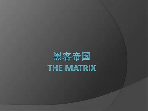 黑客帝国ppt