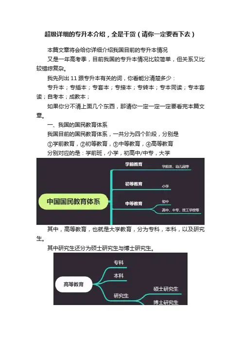 超级详细的专升本介绍，全是干货（请你一定要看下去）
