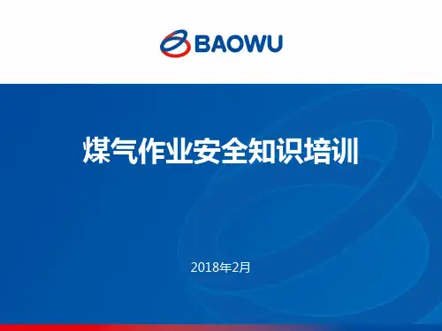 煤气作业安全知识培训教材(PPT86页)