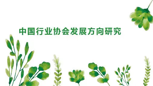 中国行业协会发展方向研究