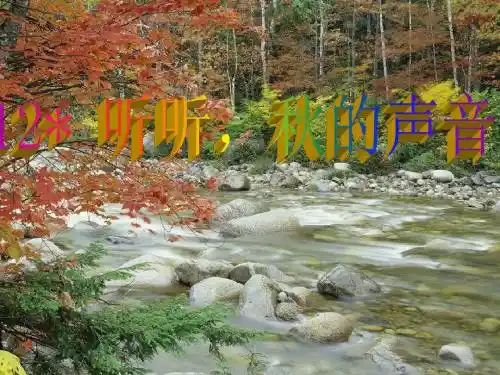 三年级上册语文12《听听秋的声音》