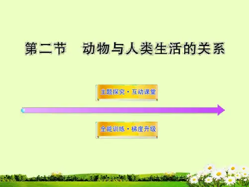 八年级生物上册 第五单元 第三章 第二节 动物与人类生活的关系课件 新人教版