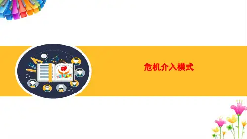 个案工作：危机介入模式