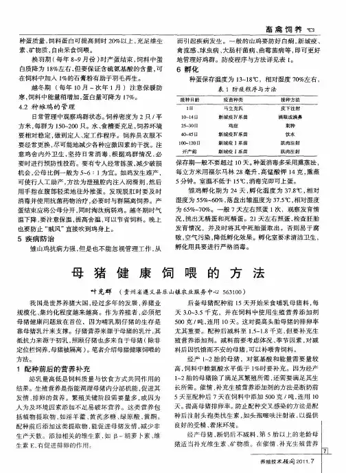 母猪健康饲喂的方法