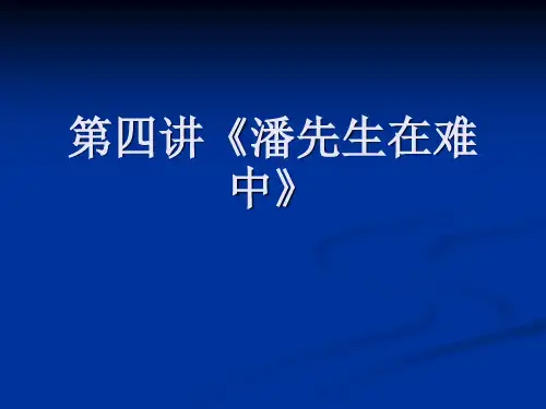 潘先生在难中