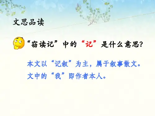 窃读记课件1