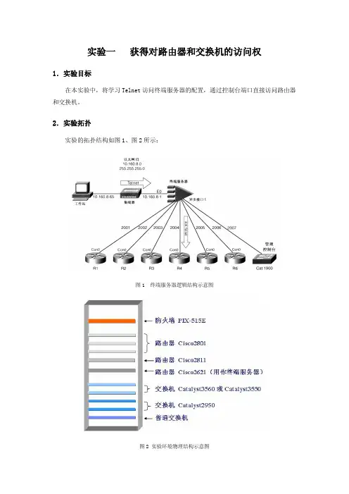 实验室网络设备组建方案