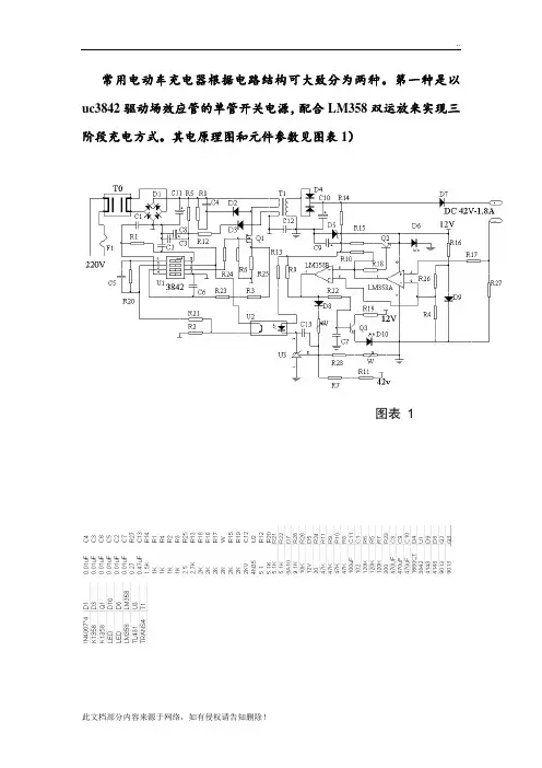 电动车充电器原理及带电路图维修