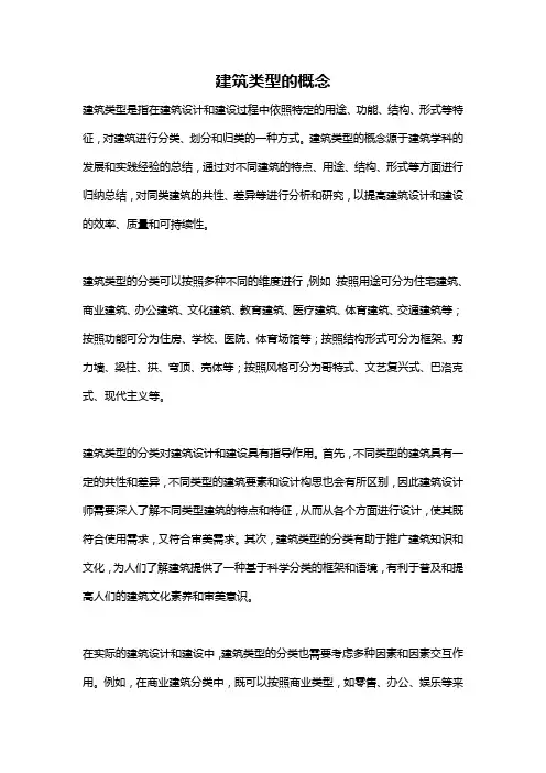 建筑类型的概念