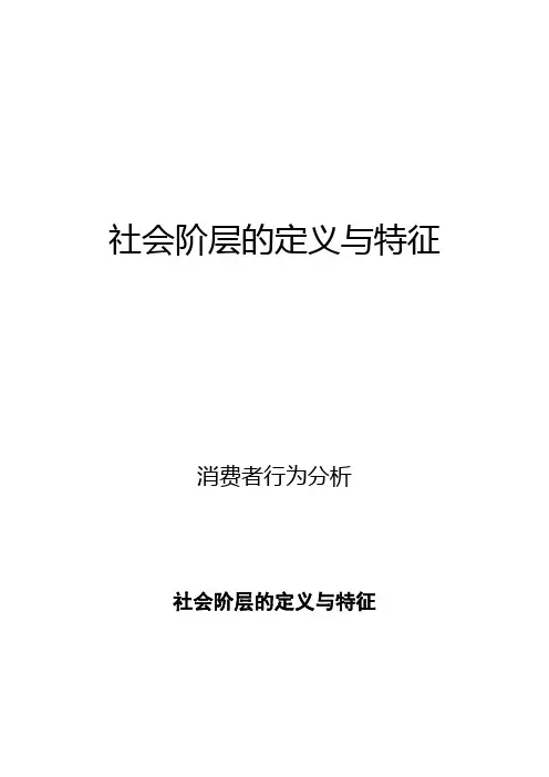 消费者行为分析：社会阶层的定义与特征