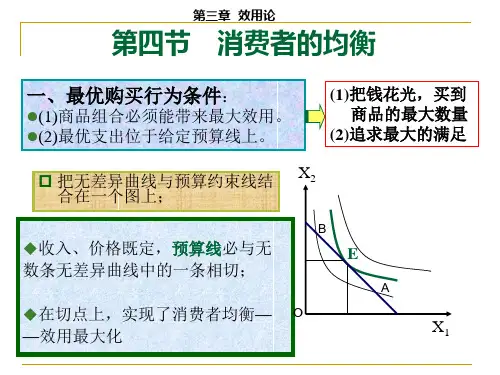 微观经济学 第三章效用论(第二讲)