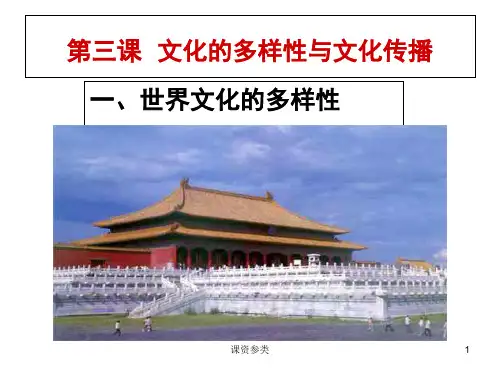 《世界文化的多样性》课件[课堂课资]