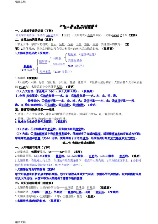 最新浙江省高中地理学考复习提纲资料