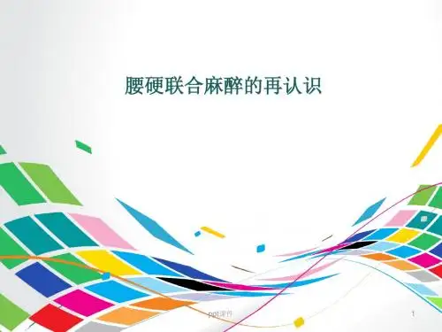 腰硬联合麻醉的再认识  ppt课件