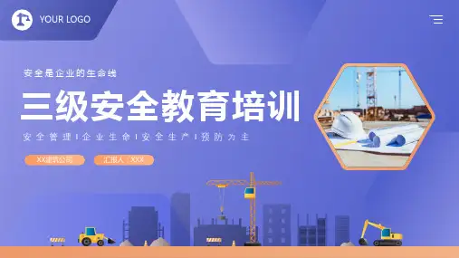 三级安全教育演讲培训课件PPT
