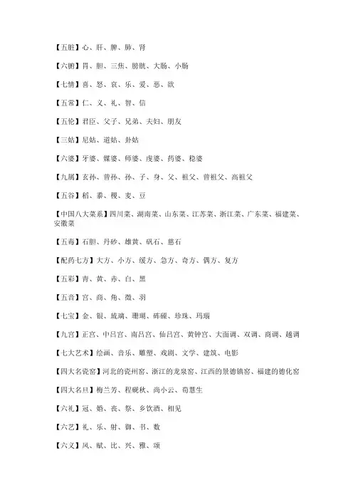 中医基本术语