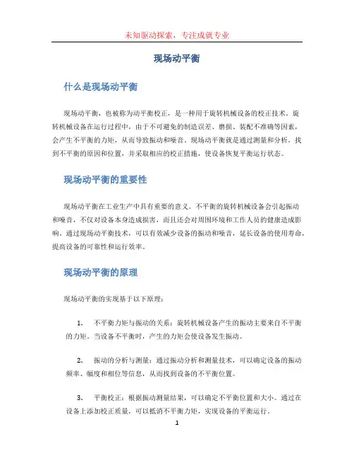 现场动平衡