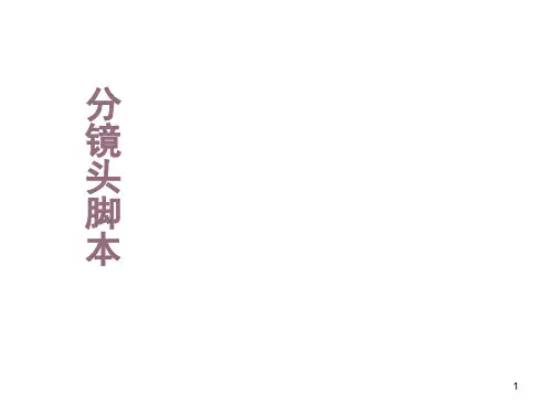 分镜头脚本ppt课件