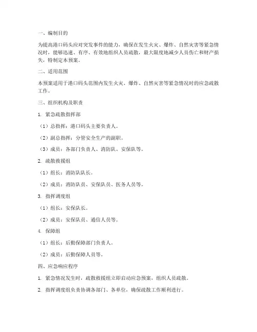 港口码头紧急疏散应急预案