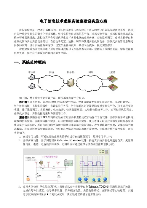 虚拟实验室建设方案