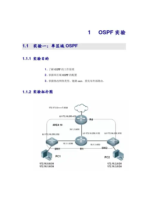 OSPF+BGP实验