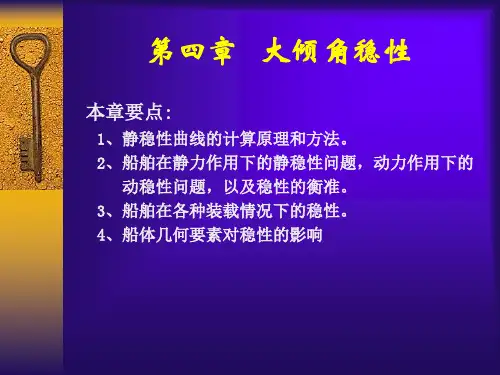 第四章大倾角稳性