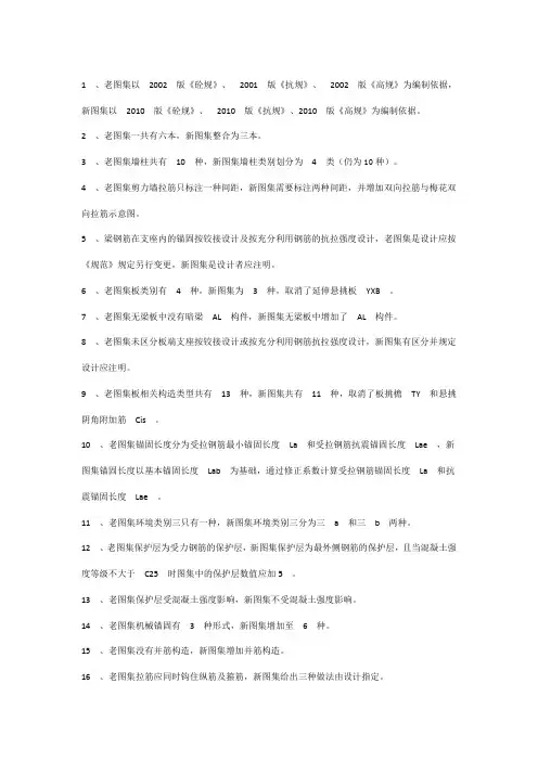 101图集比较