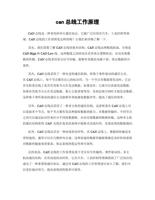 can总线工作原理
