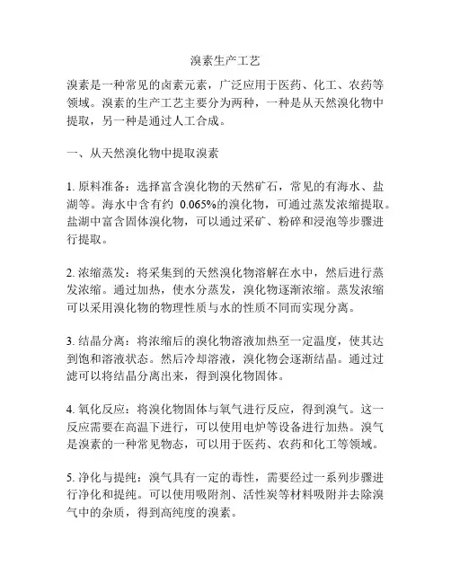 溴素生产工艺